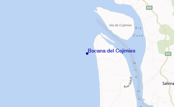 locatiekaart van Bocana del Cojimies