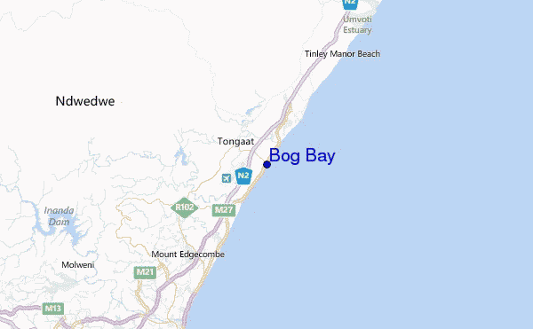 Bog Bay Location Map