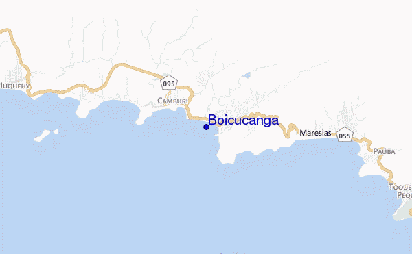 locatiekaart van Boicucanga