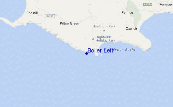 locatiekaart van Boiler Left