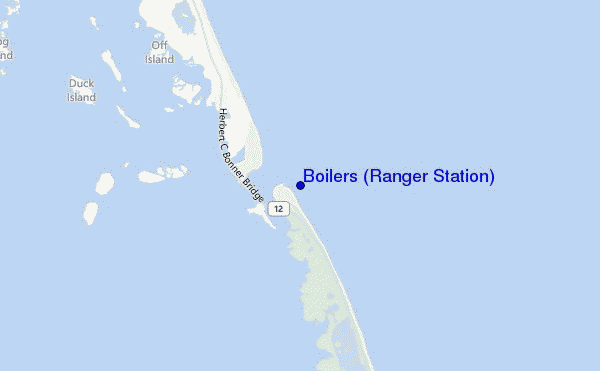locatiekaart van Boilers (Ranger Station)