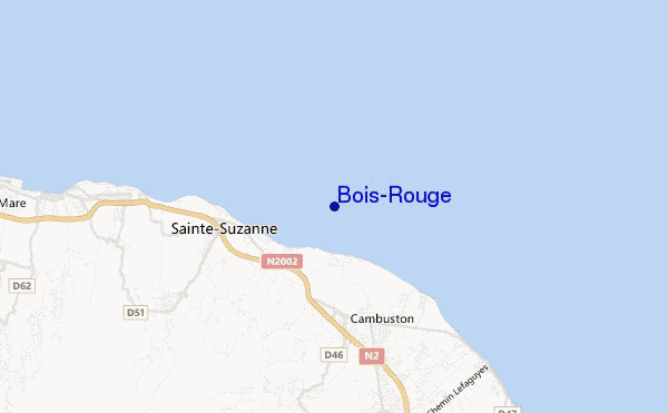 locatiekaart van Bois-Rouge
