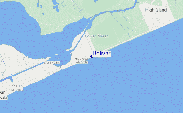 locatiekaart van Bolivar