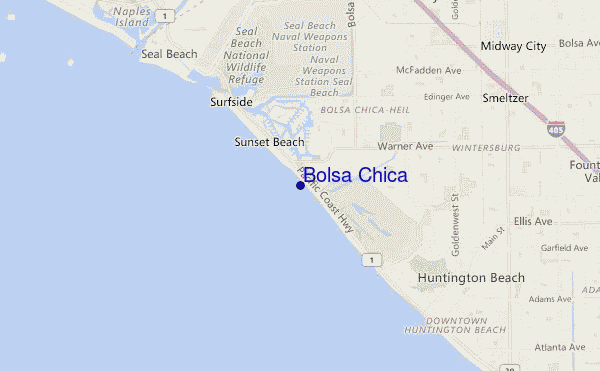 locatiekaart van Bolsa Chica