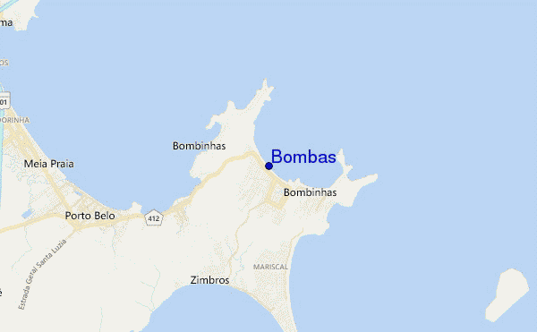 locatiekaart van Bombas