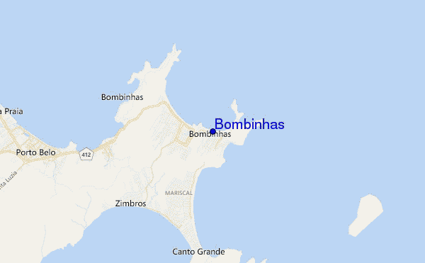 locatiekaart van Bombinhas