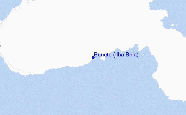 locatiekaart van Bonete (Ilha Bela)