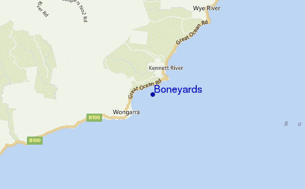 locatiekaart van Boneyards