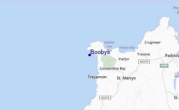 locatiekaart van Boobys