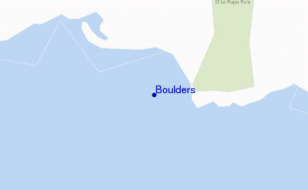 locatiekaart van Boulders
