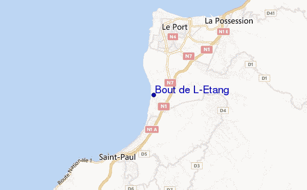 locatiekaart van Bout de L'Etang