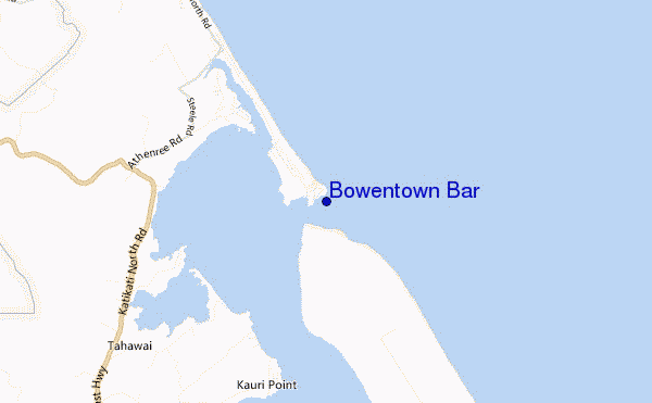 locatiekaart van Bowentown Bar