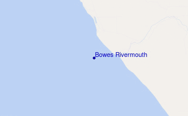 locatiekaart van Bowes Rivermouth