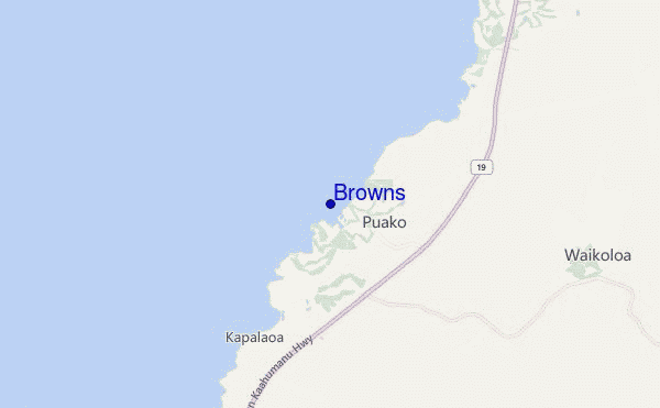 locatiekaart van Browns