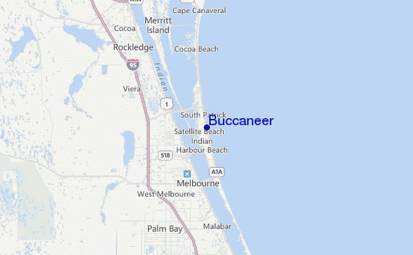 Buccaneer Location Map