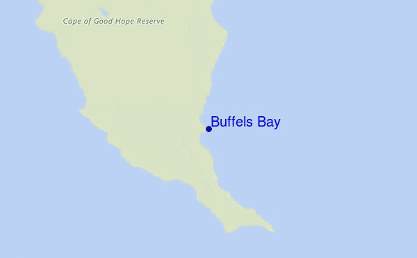 locatiekaart van Buffels Bay