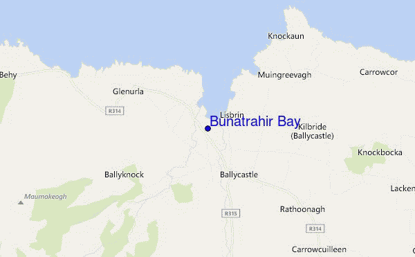locatiekaart van Bunatrahir Bay