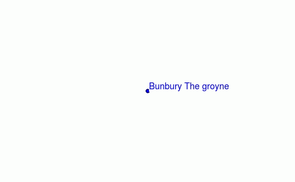locatiekaart van Bunbury The groyne