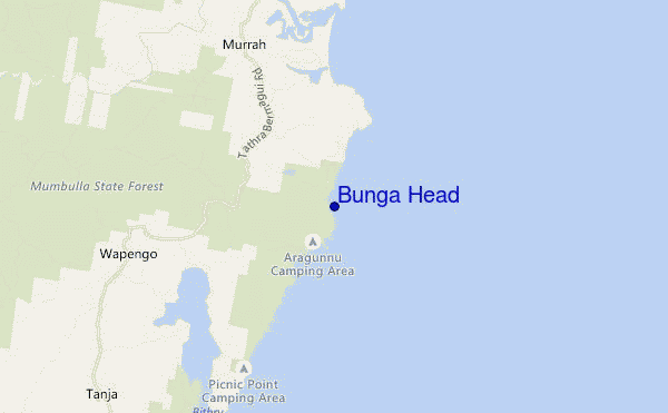 locatiekaart van Bunga Head
