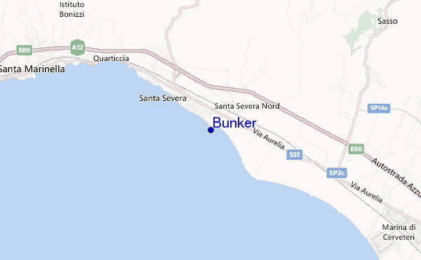 locatiekaart van Bunker