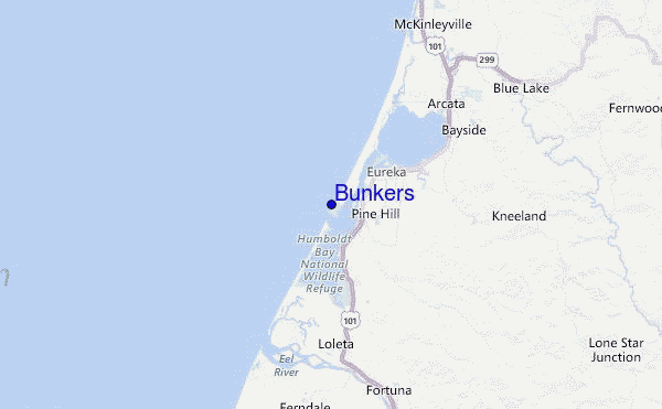 Bunkers Location Map
