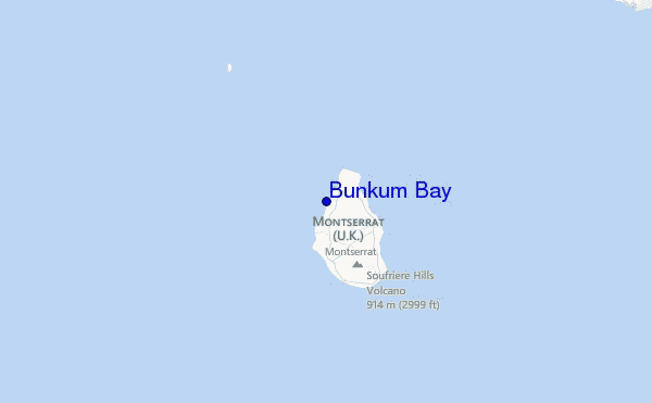Bunkum Bay Location Map