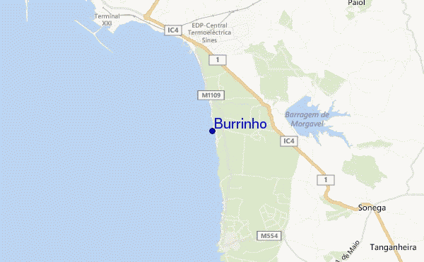 locatiekaart van Burrinho