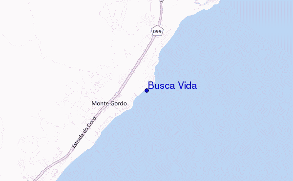 locatiekaart van Busca Vida