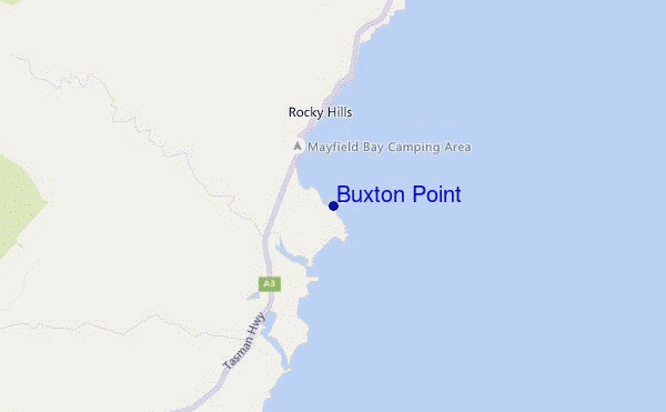locatiekaart van Buxton Point