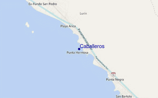 locatiekaart van Caballeros
