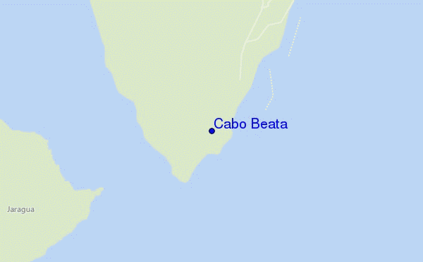 locatiekaart van Cabo Beata