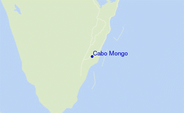 locatiekaart van Cabo Mongo