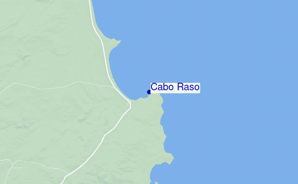 locatiekaart van Cabo Raso