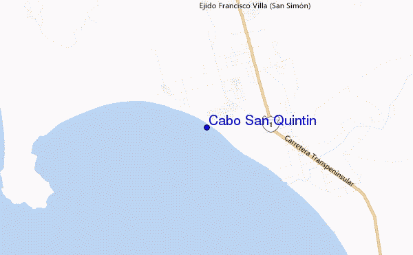 locatiekaart van Cabo San Quintin