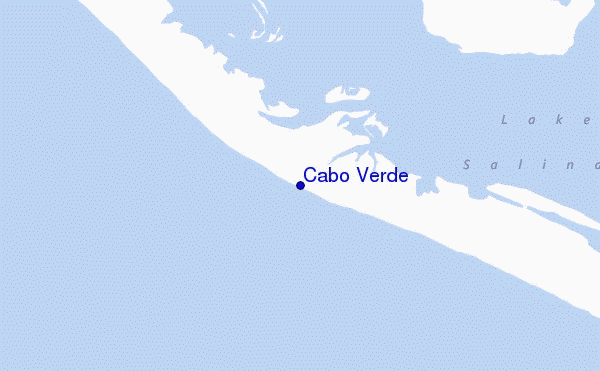 locatiekaart van Cabo Verde