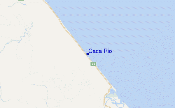 locatiekaart van Caca Rio