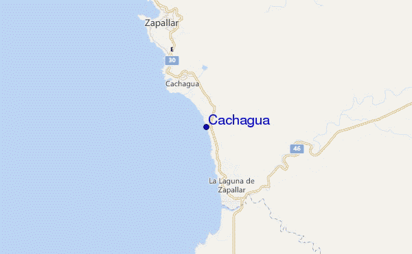 locatiekaart van Cachagua