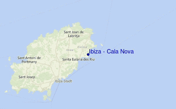 Ibiza - Cala Nova Location Map