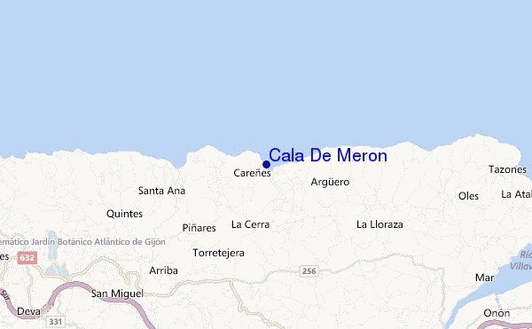 locatiekaart van Cala De Meron