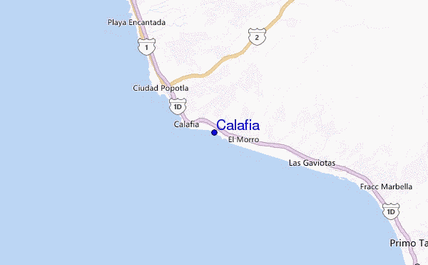 locatiekaart van Calafia