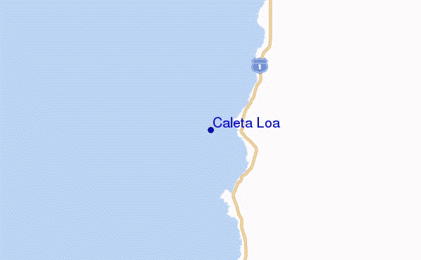 locatiekaart van Caleta Loa
