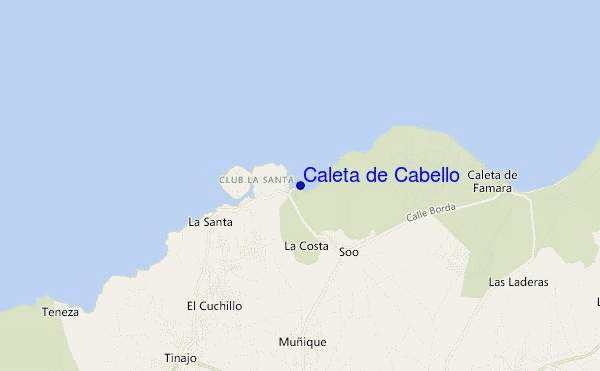 locatiekaart van Caleta de Cabello
