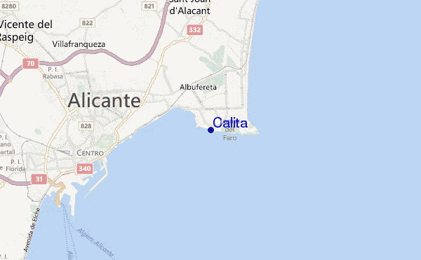 locatiekaart van Calita