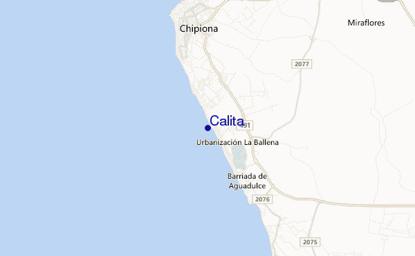 locatiekaart van Calita