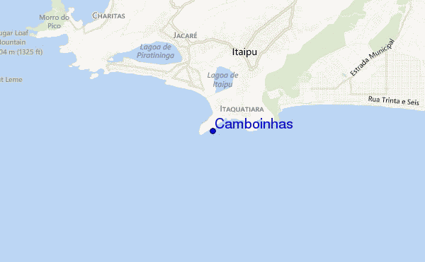 locatiekaart van Camboinhas