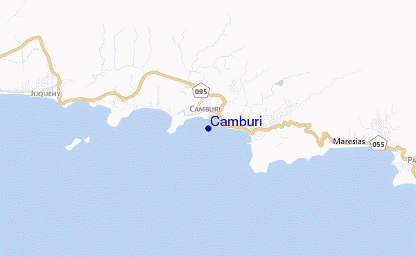 locatiekaart van Camburi