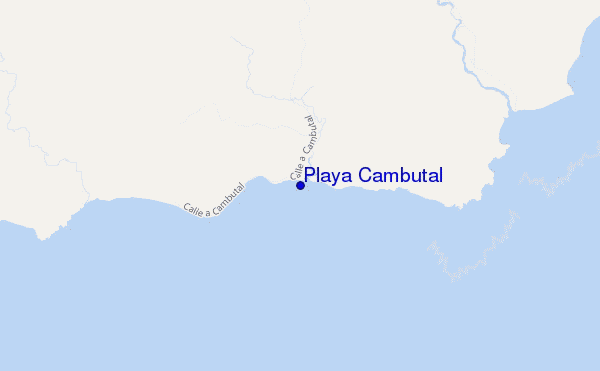 locatiekaart van Playa Cambutal