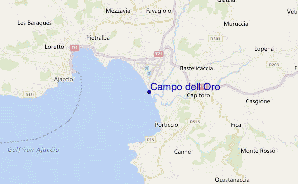 locatiekaart van Campo dell Oro
