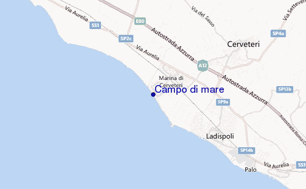 locatiekaart van Campo di mare