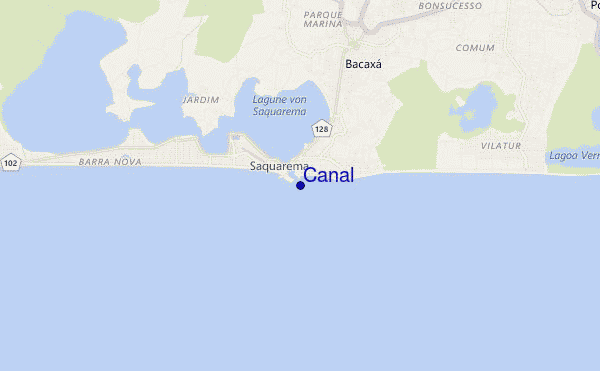locatiekaart van Canal